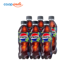 Nước ngọt có ga Pepsi không calo vị chanh chai 6x390ml