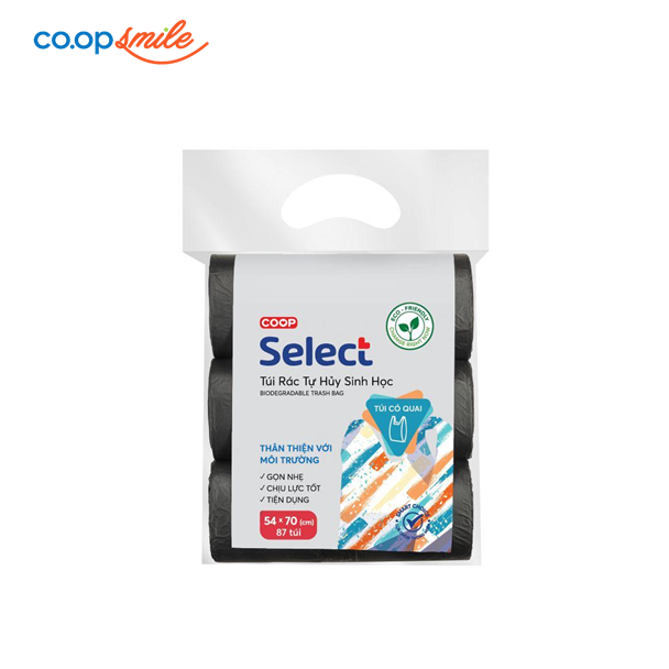 Túi rác đen 54x70 CoopSelect 3 cuộn