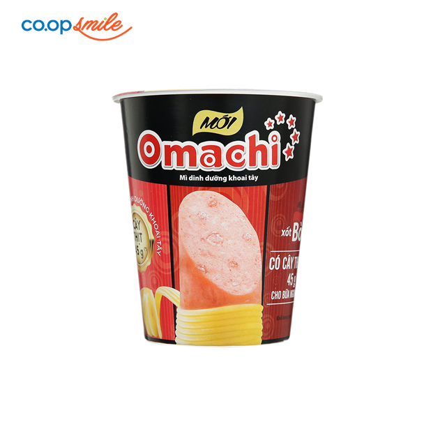 Mì dinh dưỡng Omachi xốt bò hầm ly thịt 114g