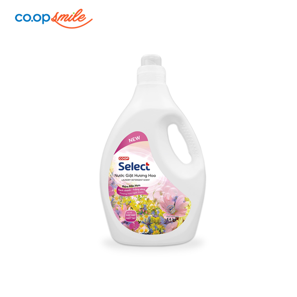 Nước giặt hương hoa đậm đặc Coop Select 3.6kg