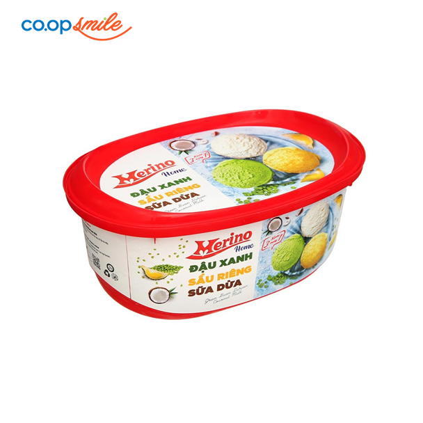Kem hộp Merino 3in1 đậu xanh sầu riêng sữa dừa 465g