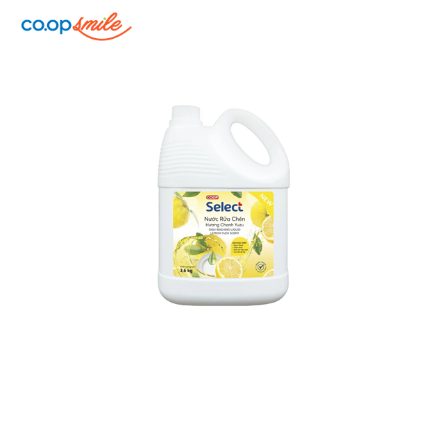 Nước rửa chén Co.op Select chanh yuzu 3.6kg