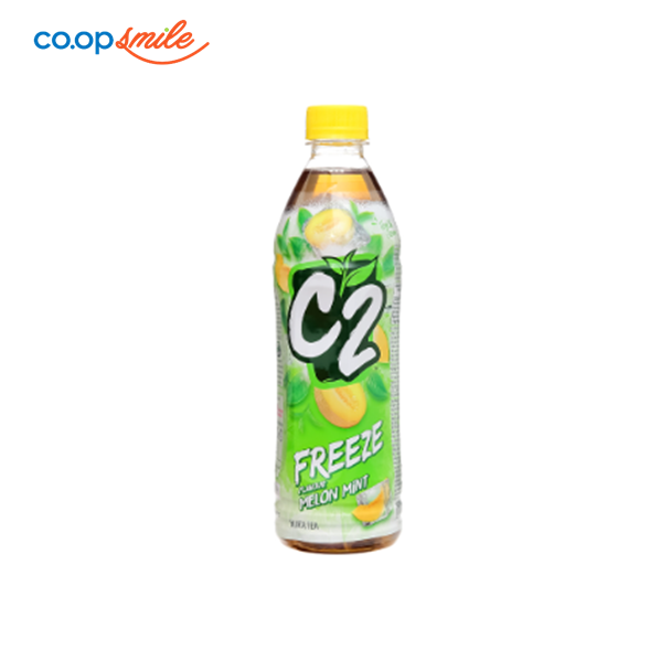 Trà đen C2 dưa lưới bạc hà chai 455ml
