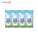 Sữa tươi tươi sạch NUTIMILK ít đường 4x180ml