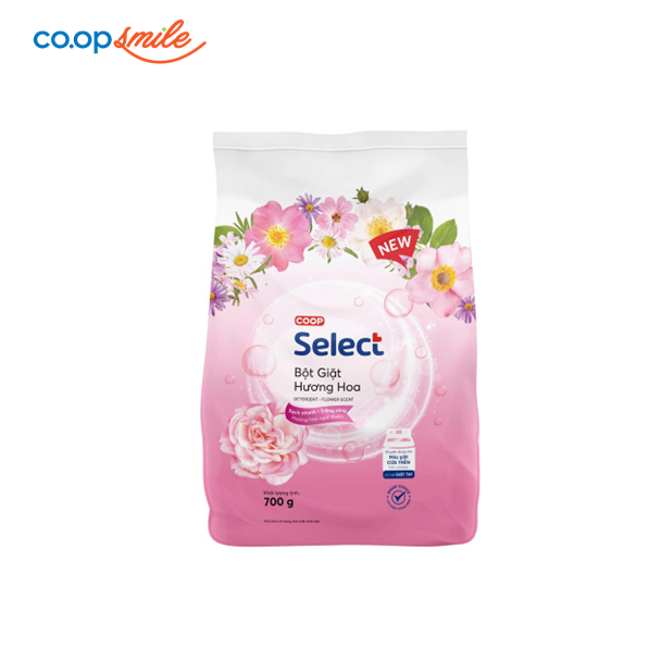 Bột giặt Coop Select hương hoa cửa trên 700g