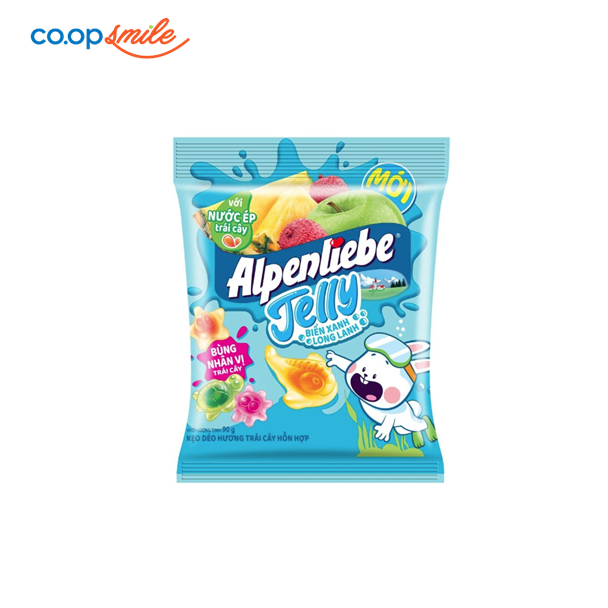Kẹo dẻo Alpenliebe Jelly trái cây hỗn hợp gói 90g