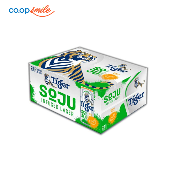 Bia Tiger Soju dưa lưới thùng 20 lon x 330ml