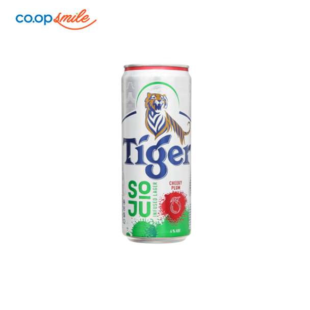 Bia Tiger Soju mận lon 330ml