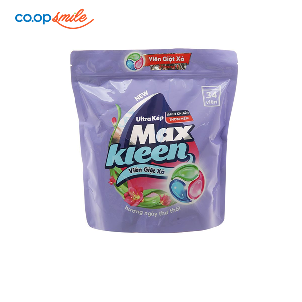 Viên giặt xả Maxkleen nước hoa huyền diệu 510g