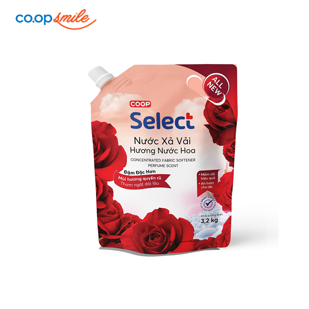 Nước xả Coop Select hương nước hoa túi T3.2kg