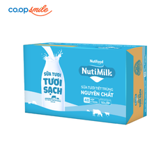 Sữa tươi tươi sạch NUTIMILK nguyên chất thùng 48x180ml