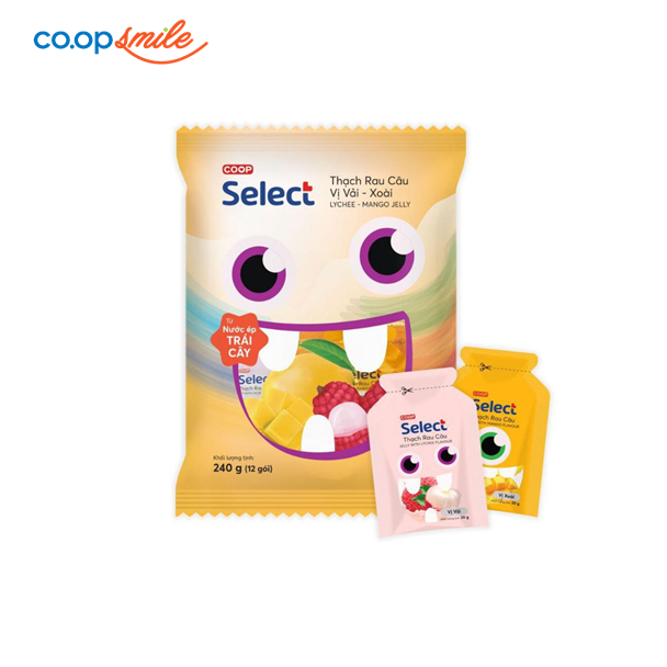 Thạch vải xoài Coop Select 240g