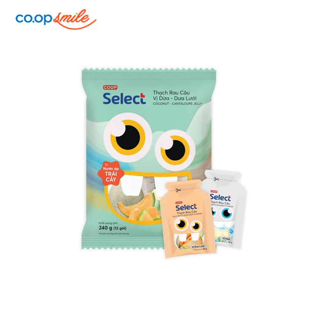 Thạch dừa dưa lưới Coop Select 240g