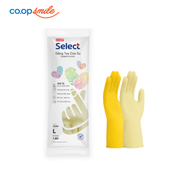Găng tay cao su ngắn Coop Select L