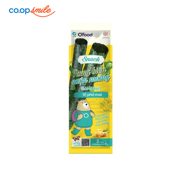 Snack rong biển cuộn nướng phô mai 6g