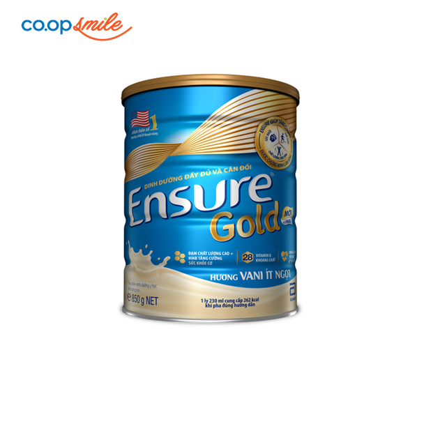 Thực phẩm dinh dưỡng Ensure  ít ngọt 850g