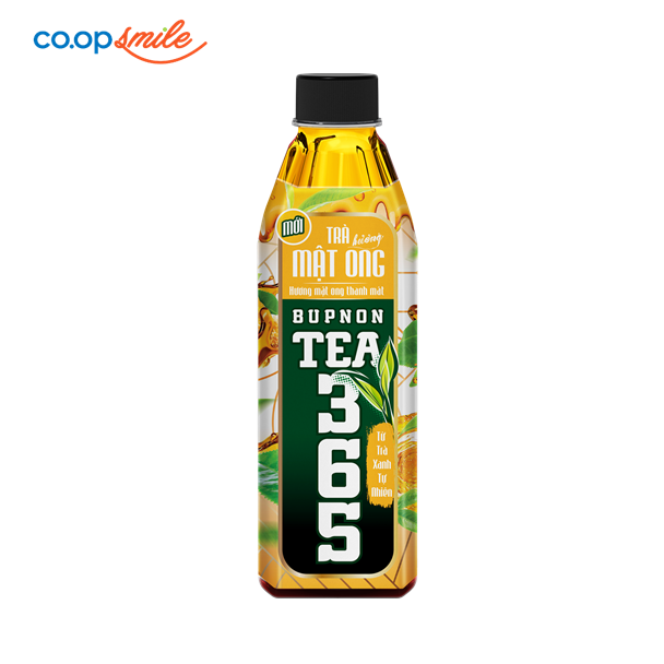 Trà xanh Bupnon 365 mật ong 500 ml