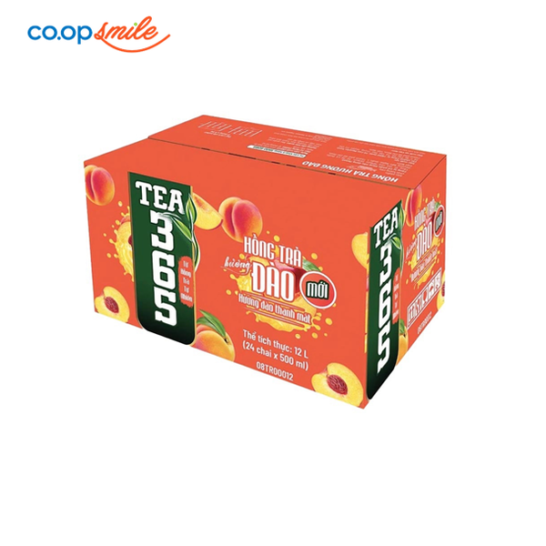 Hồng trà Bupnon 365 đào thùng 24 x 500ml