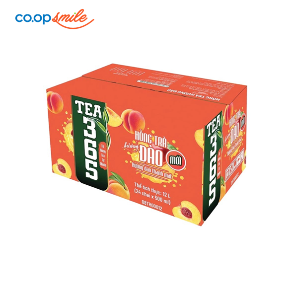 Hồng trà Bupnon 365 đào thùng 24 x 500ml