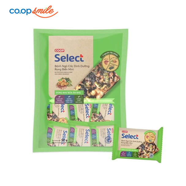Bánh ngũ cốc rong biển mi ni CoopSelect 127g