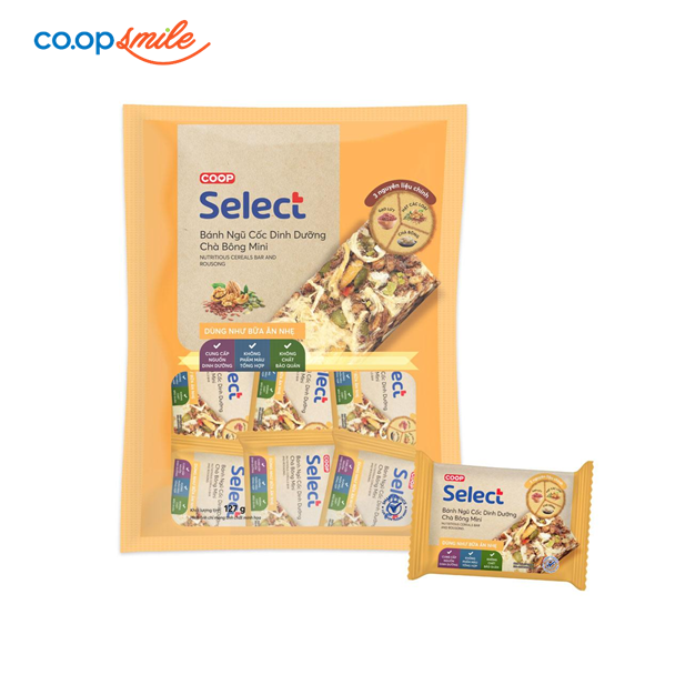 Bánh ngũ cốc chà bông mi ni CoopSelect 127g