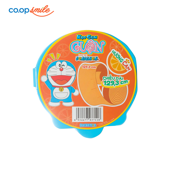 Gum cuộn LOT. DORAEMON cam 56g