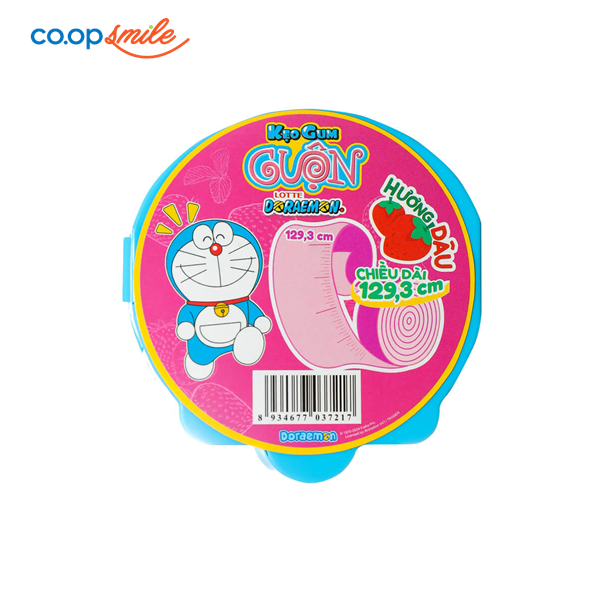 Gum cuộn LOT. DORAEMON dâu 56g
