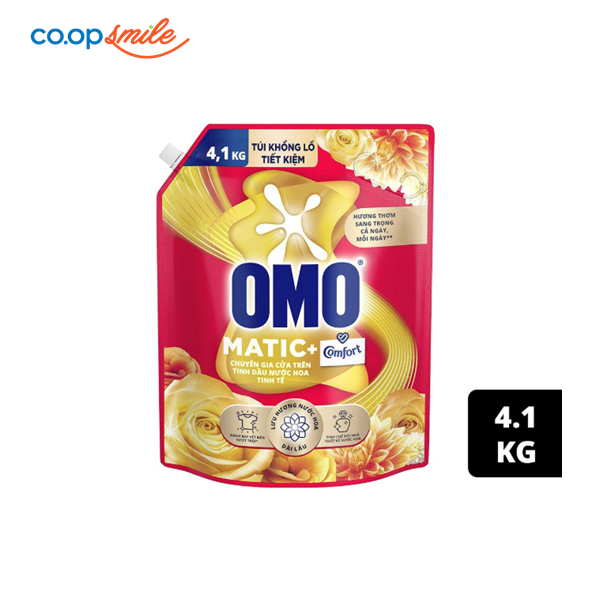 Nước giặt Omo cửa trên sạch sâu vượt trội 4.1kg