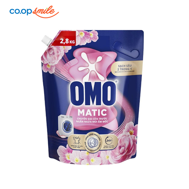 Nước giặt OMO Matic chuyên gia cửa trước ngăn ngừa mùi ẩm mốc 2.8kg