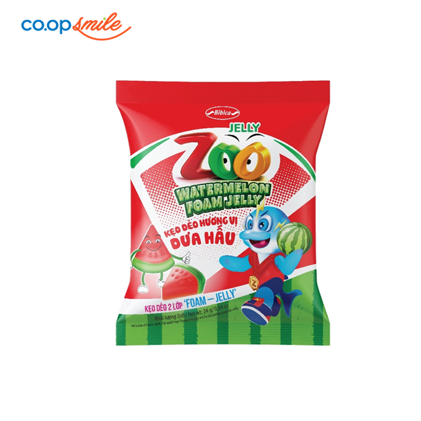 Kẹo dẻo Zoo hương dưa hấu túi 80g