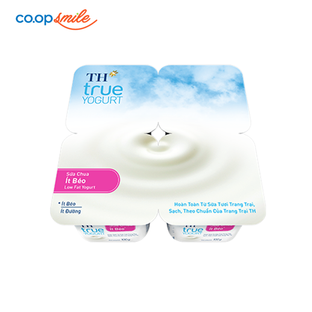 Sữa chua TH Yogurt ít béo 100g lốc 4x100g