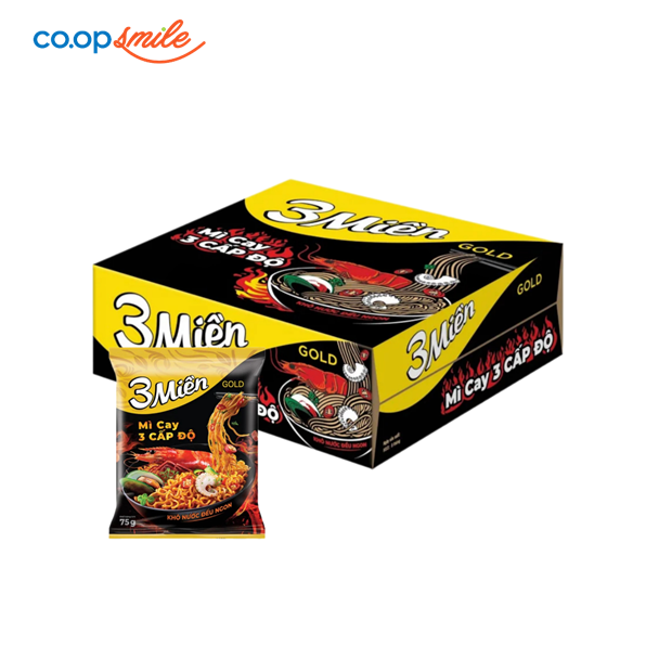 Mi 3Mien Gold cay 3 cấp độ thùng 30x75g