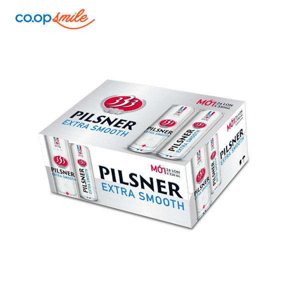 Bia 333 Pilsner lon cao 24x330ml