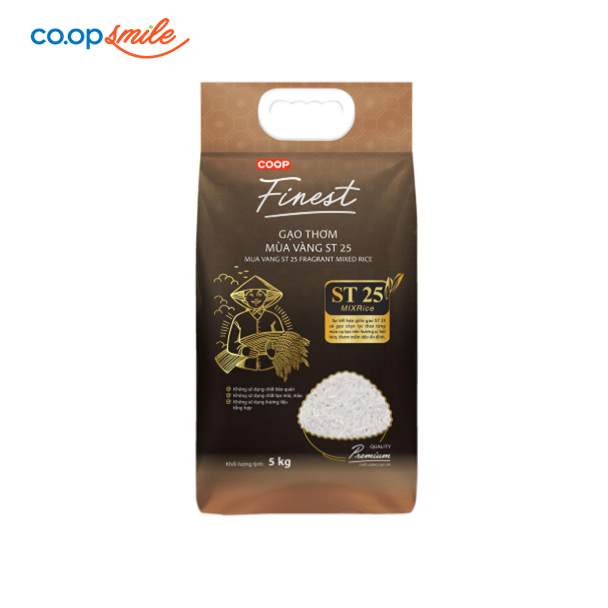Gạo thơm mùa vàng ST25 Coop Finest 5kg