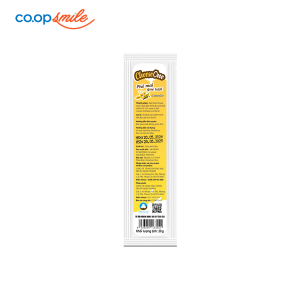 Phô mai que tươi Cheese One 20g