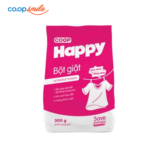 Bột giặt sạch thơm Coop Happy 300g