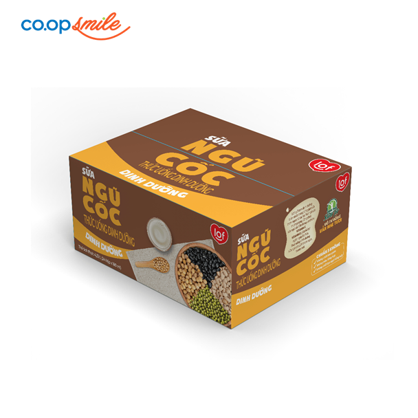 Thức uống dinh dưỡng sữa ngũ cốc LOF thùng 24x180ml