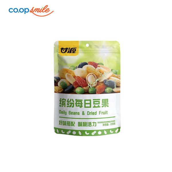 Đậu mix hoa quả tổng hợp Cam Nguyên 208g