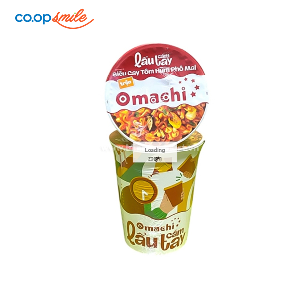 Mì Omachi trộn lẩu tôm phô mai ly 81g