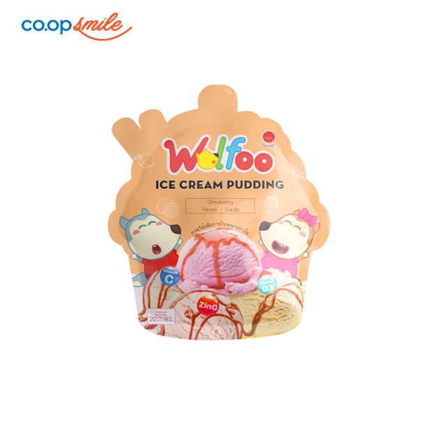 Thạch Pudding trái cây Wolfoo 120g