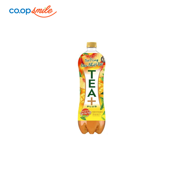 Trà Olong đào Tea+ Plus chai 1L