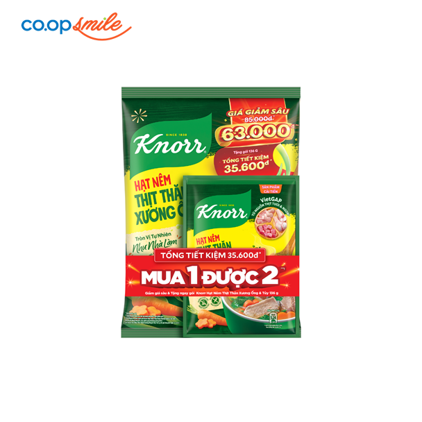 Hạt nêm Knorr 900g + Hạt nêm 136g