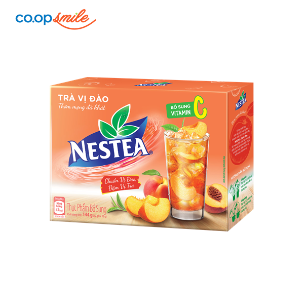 Trà vị đào Nestea hộp giấy 12x12g