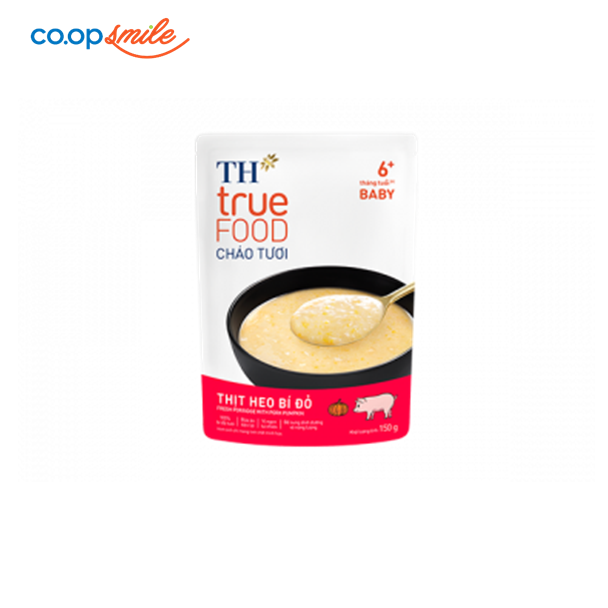 Cháo tươi TH thịt heo bí đỏ 150g
