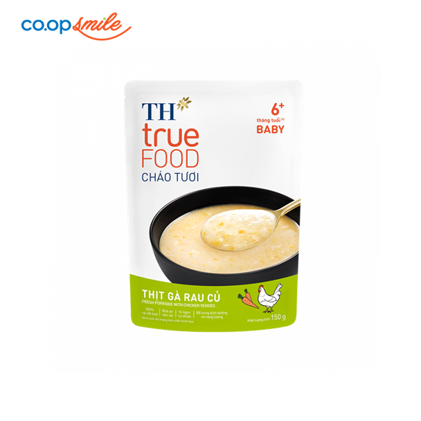 Cháo tươi TH thịt gà rau củ 150g