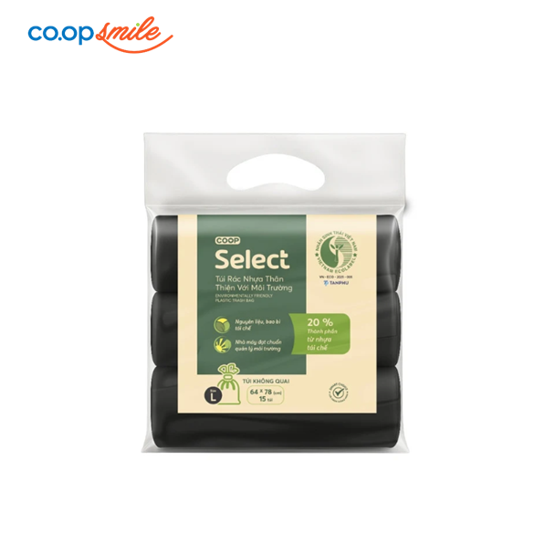 Túi rác đen thân thiện môi trường Co.opSelect 64x78