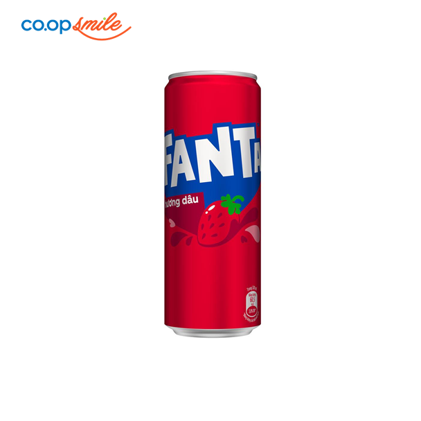 Nước giải khát Fanta hương dâu lon 320ml