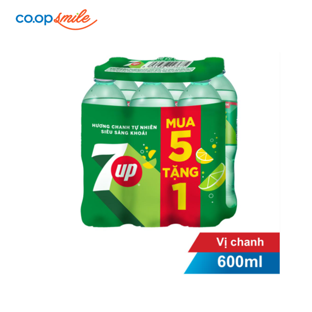 Nước giải khát 7up chai lốc 6x600ml