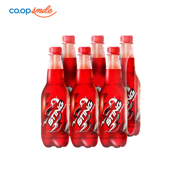 Nước tăng lực STING dâu chai lốc 6x500ml