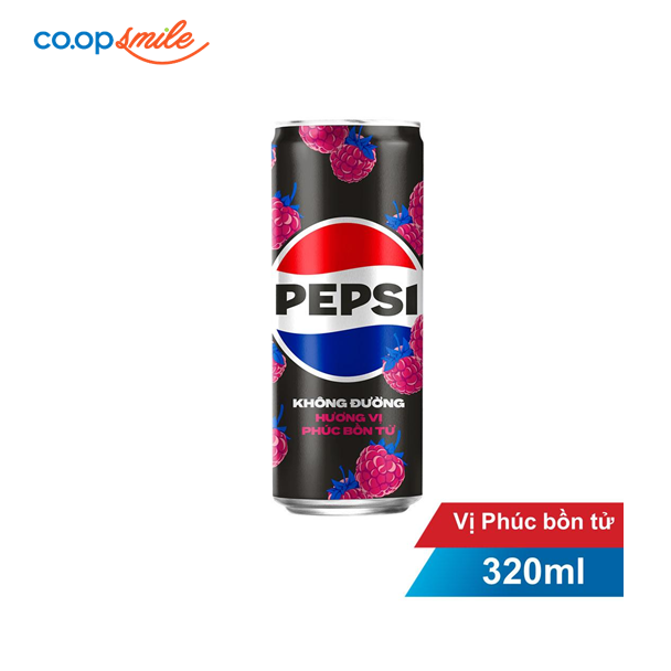 Nước giải khát Pepsi zero calo phúc bồn tử 320ml